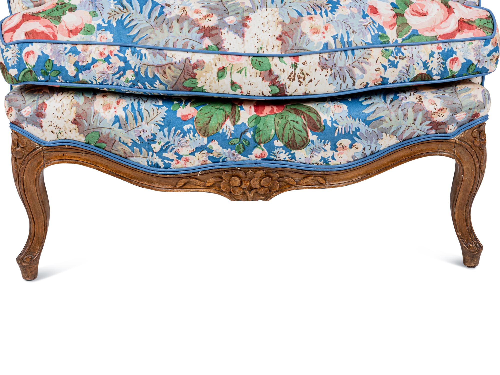 A Louis XV Style Beechwood Bergère