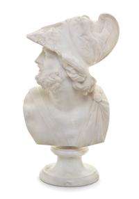 A Grand Tour Marble Bust, Height 15 inches.