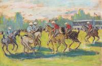 Jean Louis Marcel Cosson, (French, 1878-1956), Polo Match