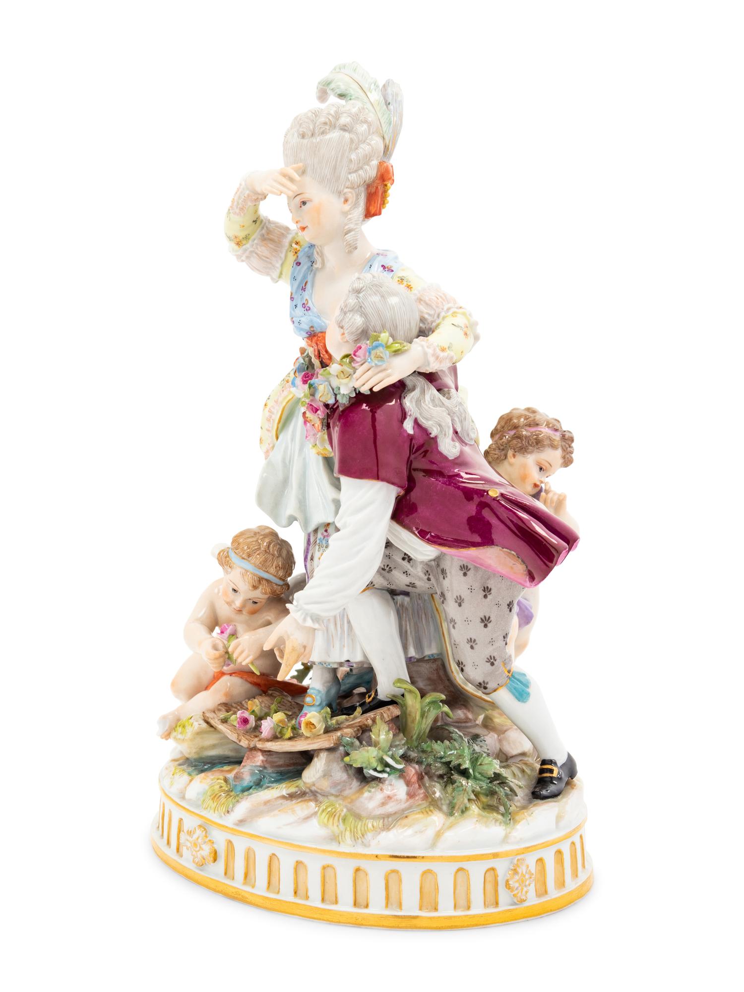 A Meissen Porcelain Figural Group