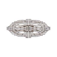 DIAMOND DOUBLE CLIP/BROOCH