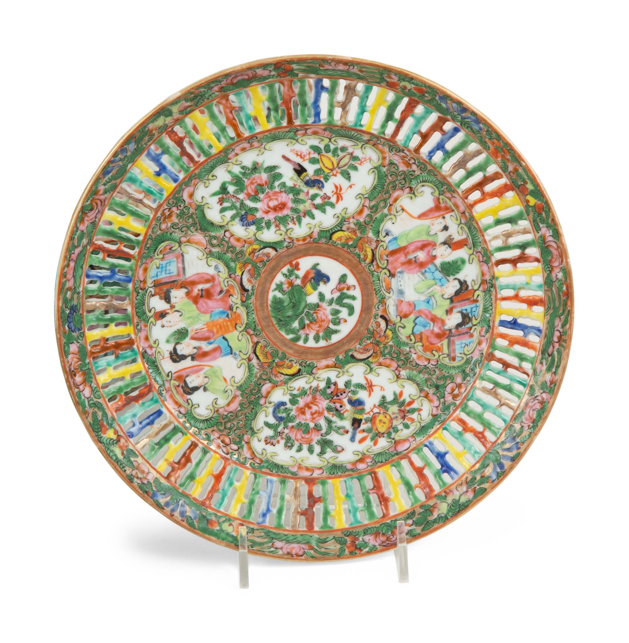 A Group of Chinese Export Rose Medallion Porcelain