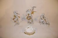 Three Bavarian Blanc de Chine Figures Height of tallest 10 1/4 inches. — SECOND HALF 20TH CENTURY
