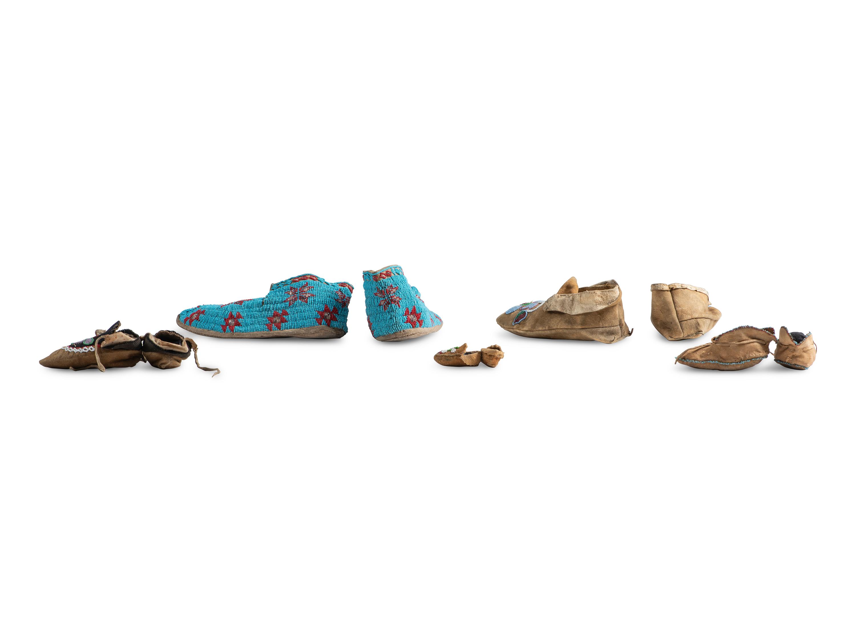 Collection of Beaded Moccasins