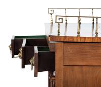 A Classical Brass Mounted and Figured Mahogany Sideboard