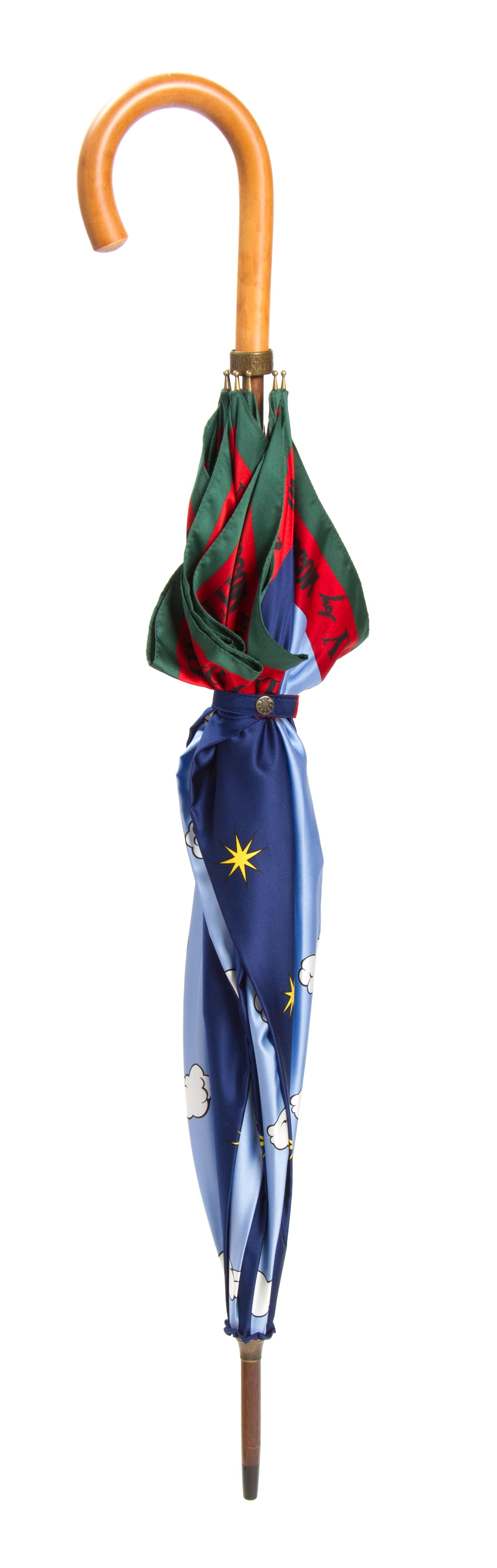 A Moschino Silk Umbrella,
