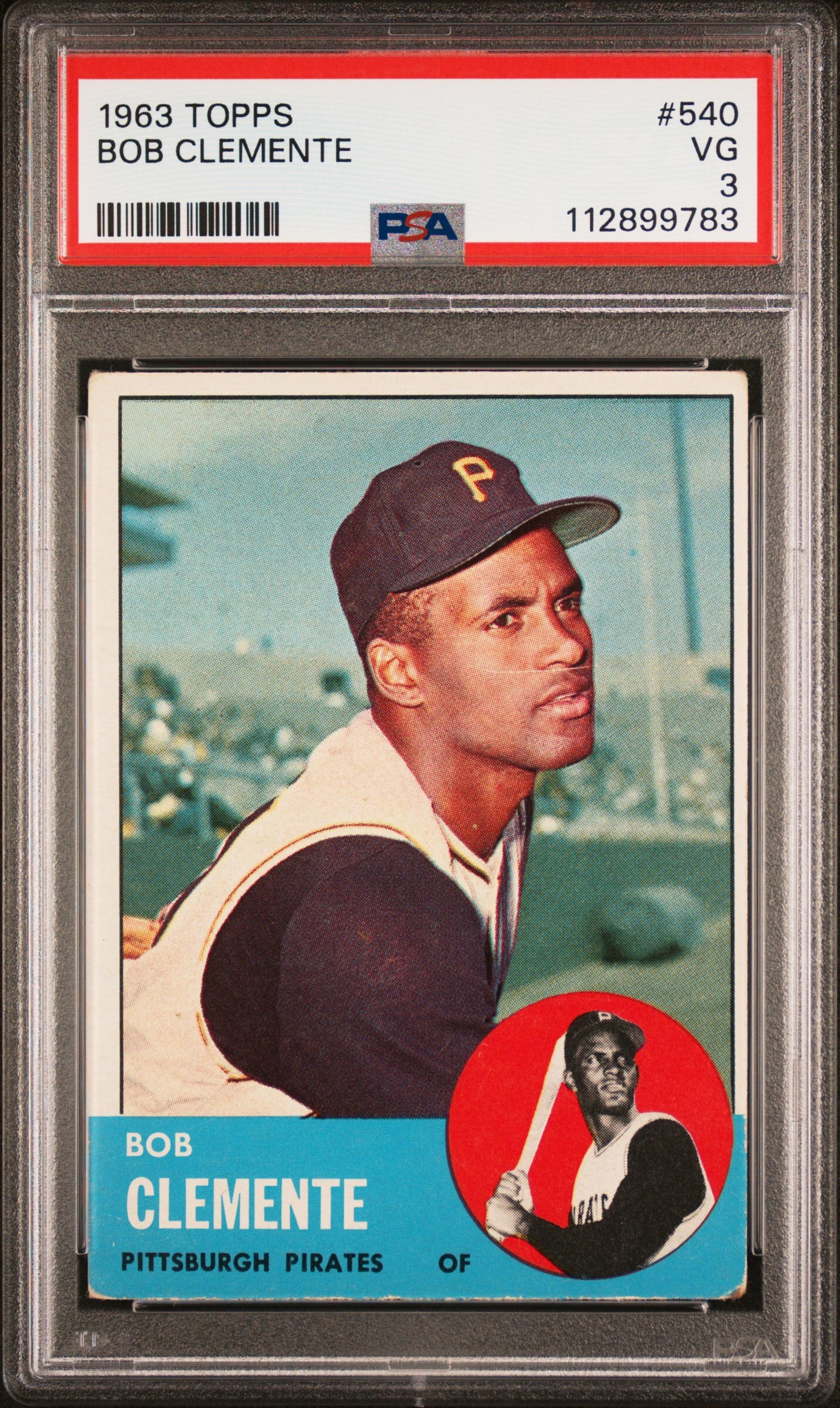 A 1963 Roberto Clemente Baseball Card (PSA 3 VG)