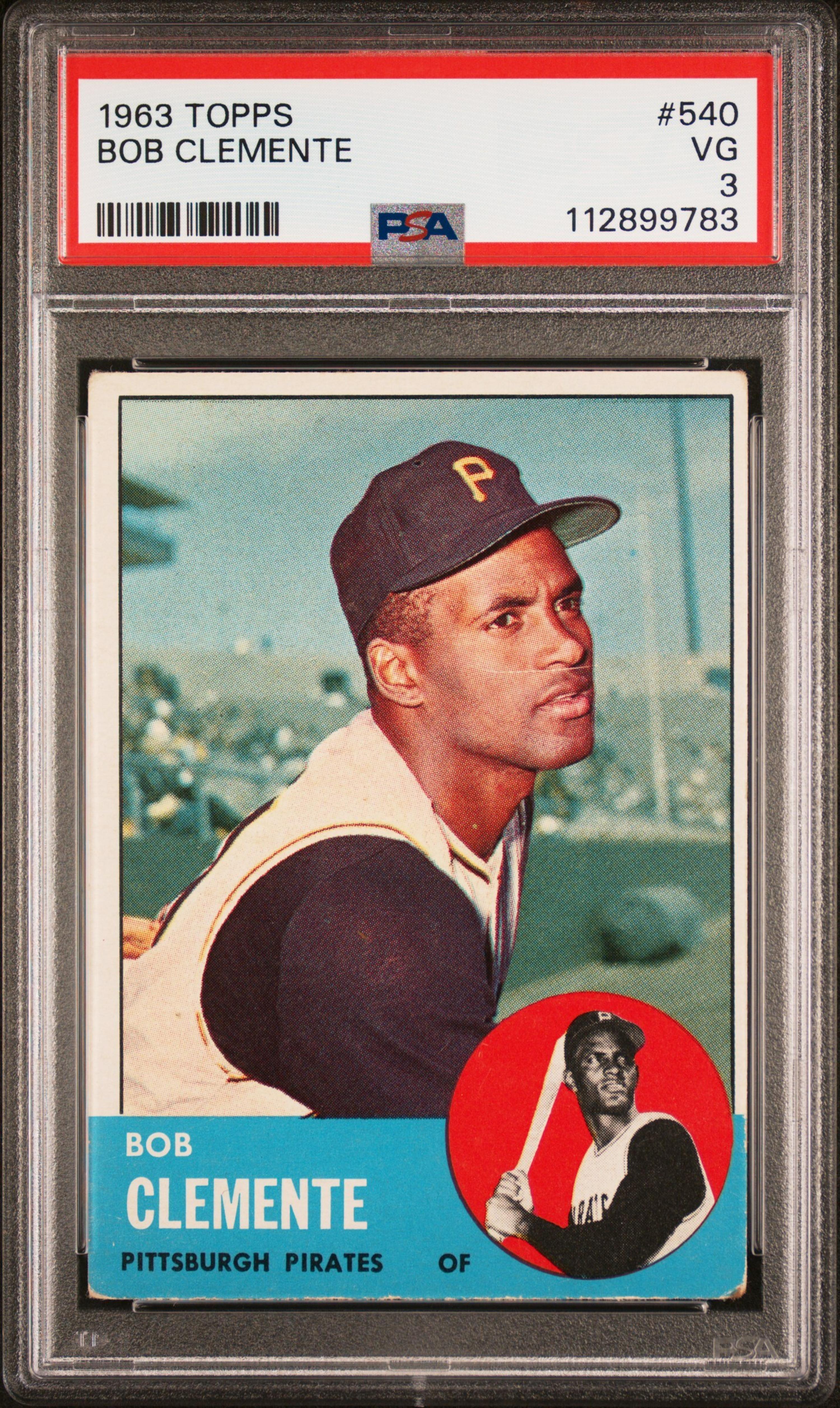 A 1963 Roberto Clemente Baseball Card (PSA 3 VG)