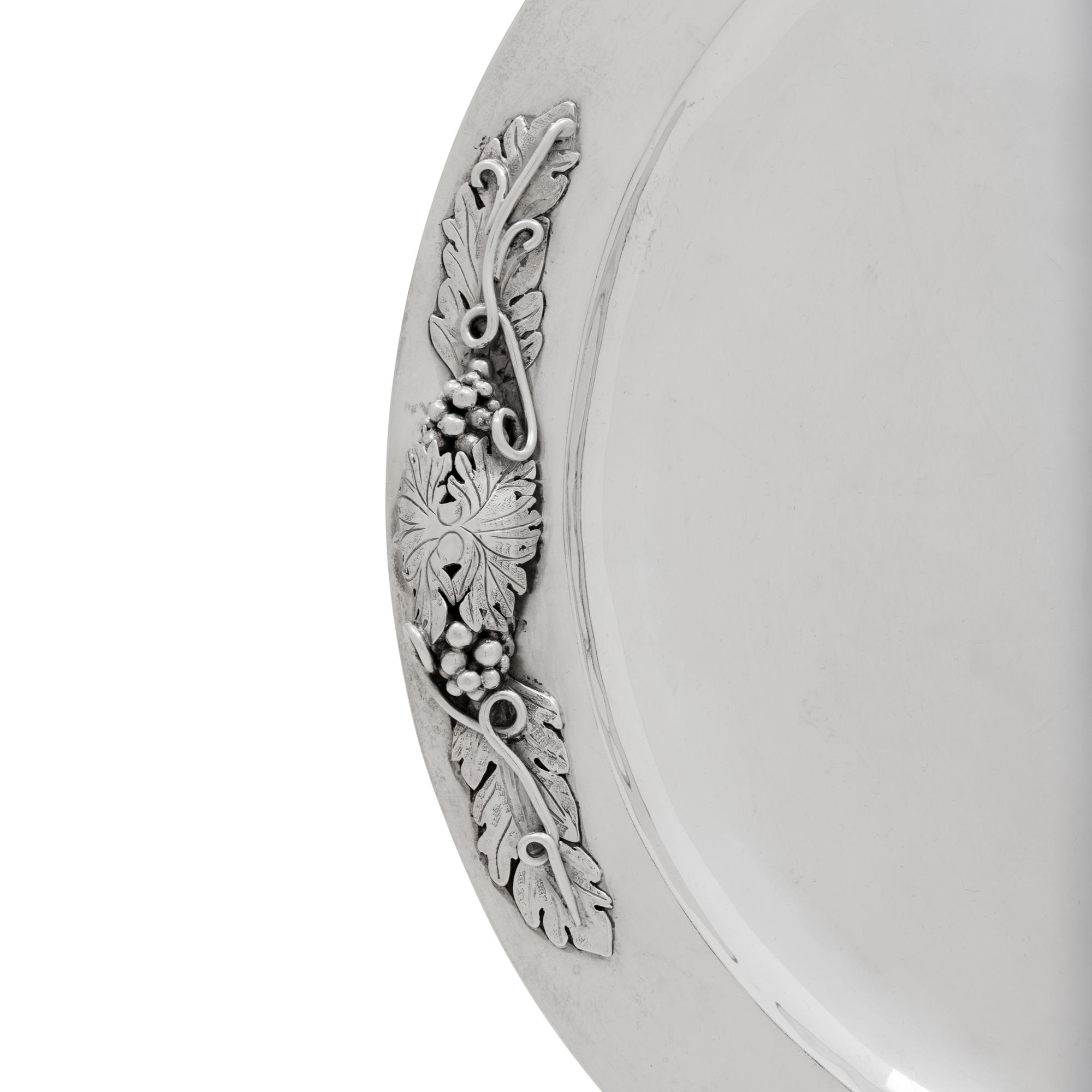 Three Mexican Silver Trays