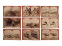 [EARLY PHOTOGRAPHY -- STEREOVIEWS]. A large and diverse group of more than 250 stereoviews highlighted by French tissue stereoviews, comprising: