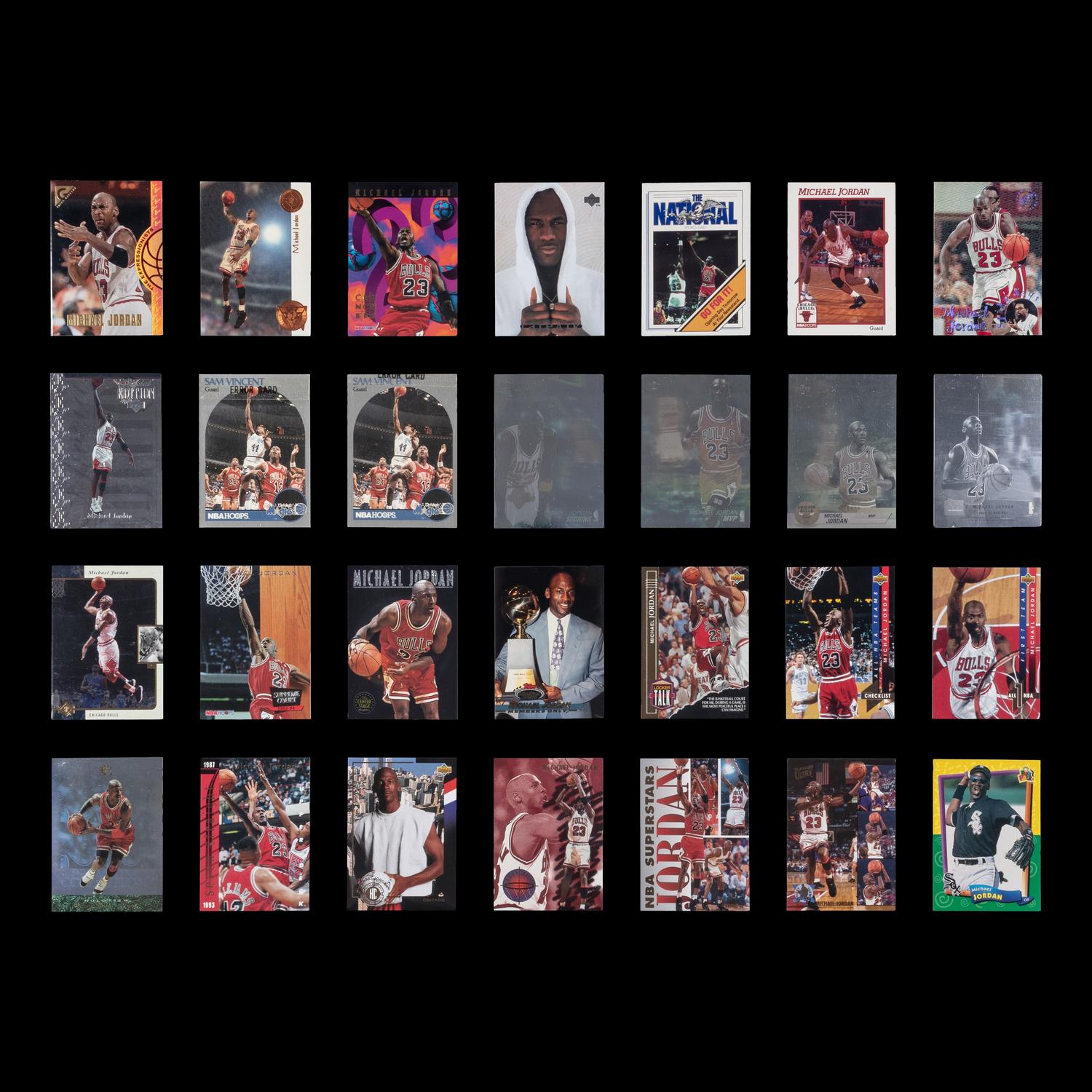 A Large Collection of Assorted Michael Jordan Basketball Cards