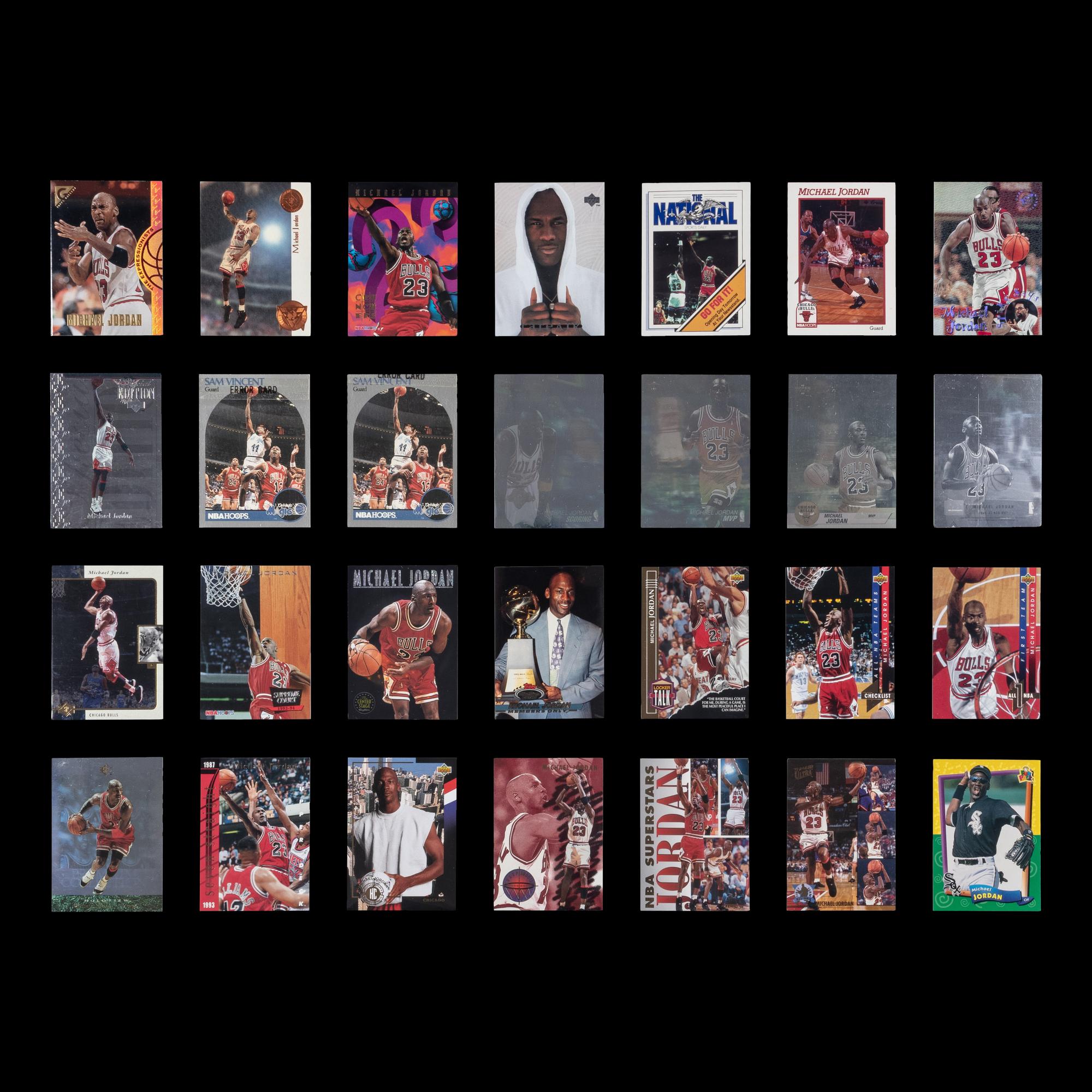 A Large Collection of Assorted Michael Jordan Basketball Cards