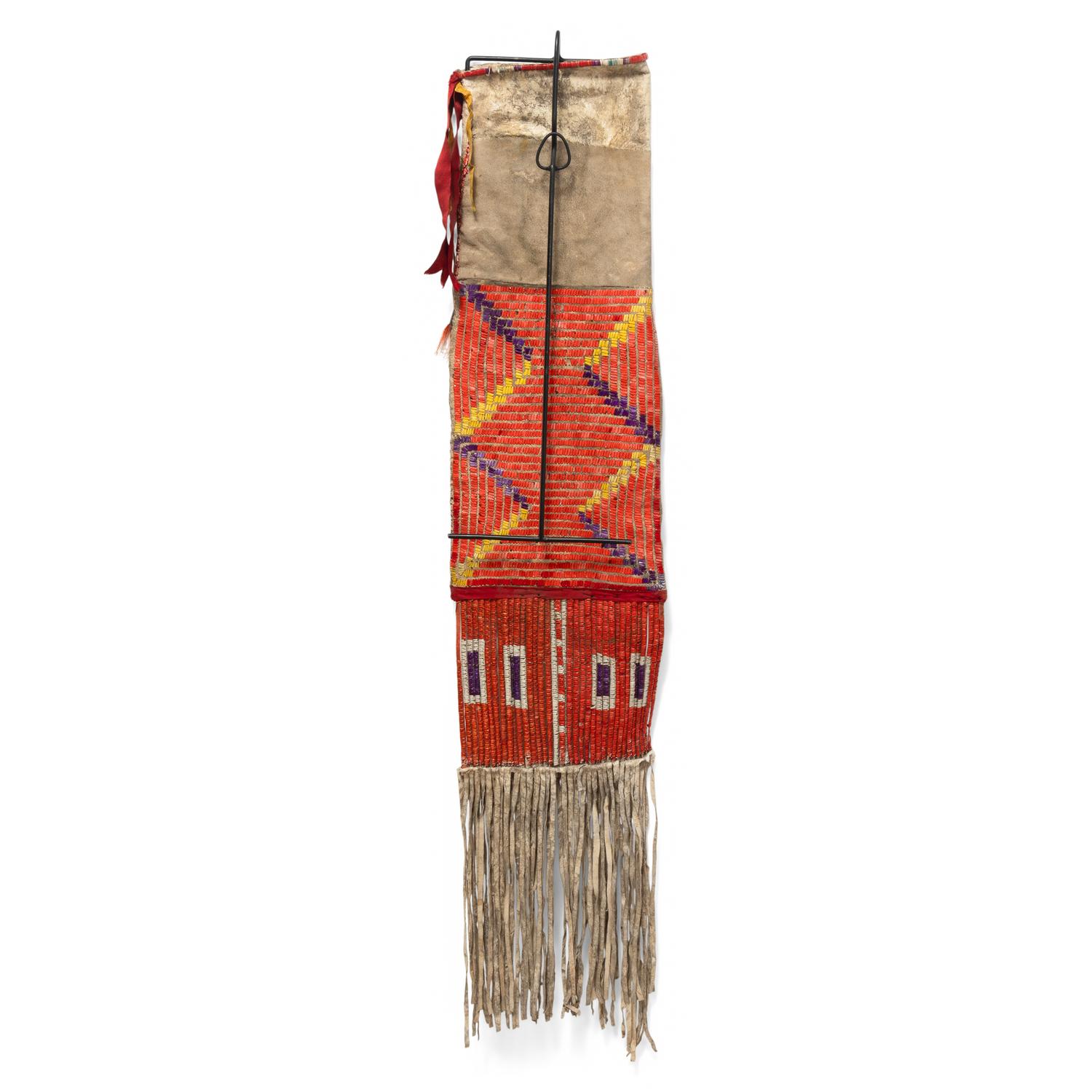 Mandan Quilled Hide Tobacco Bag