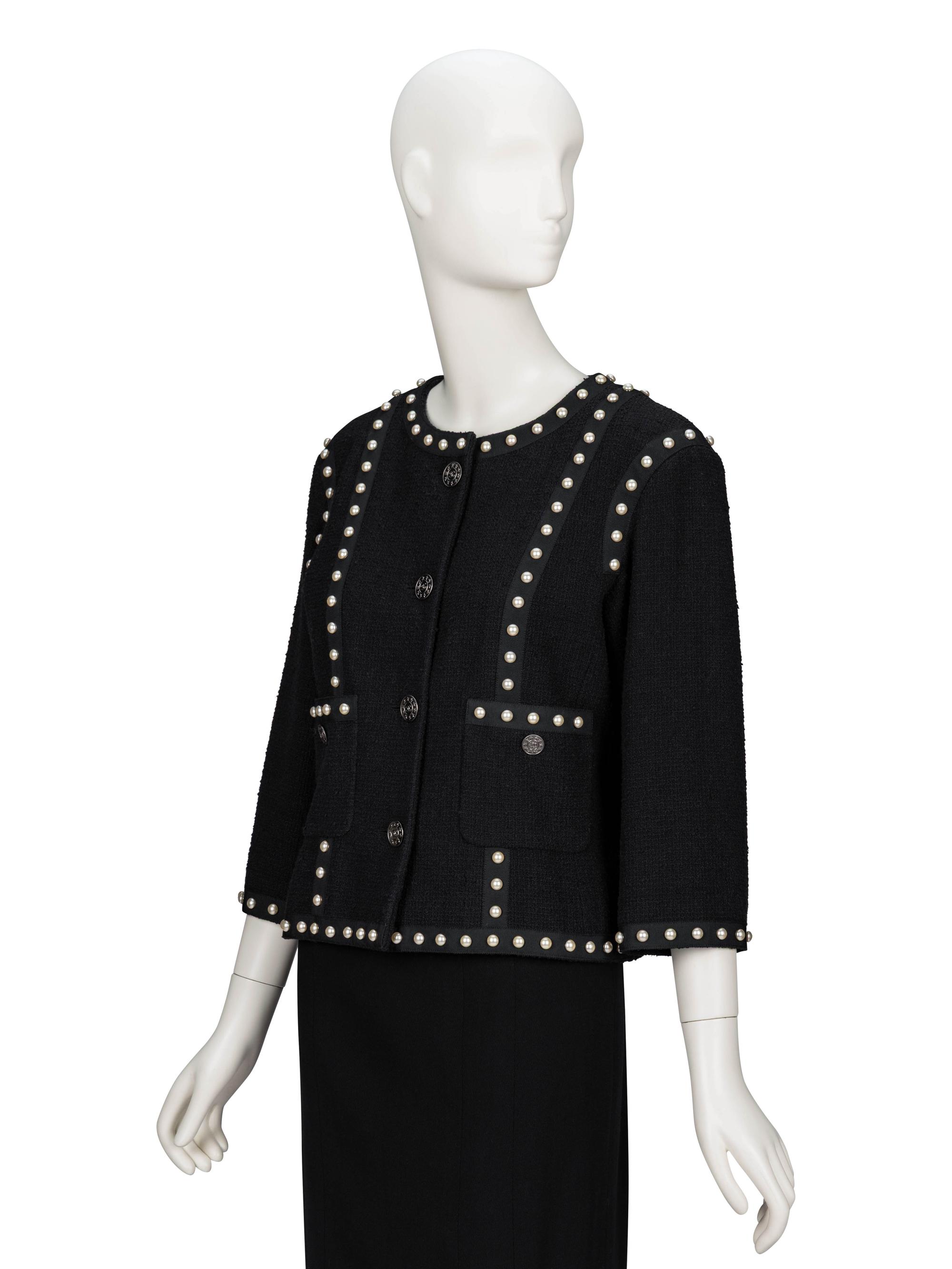 Chanel, Pearl Embellished Cardigan Jacket
