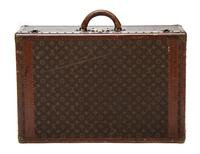 A Louis Vuitton Monogram Canvas Hard-sided Suitcase, 27 1/2 x 18 x 8 inches.