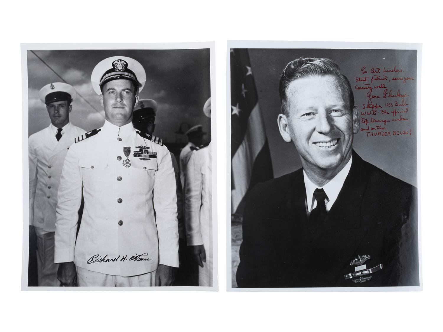 [WWII - NAVY]. 70+ signatures of submariners, PT Boat captains, & anti-U-Boat sailors.