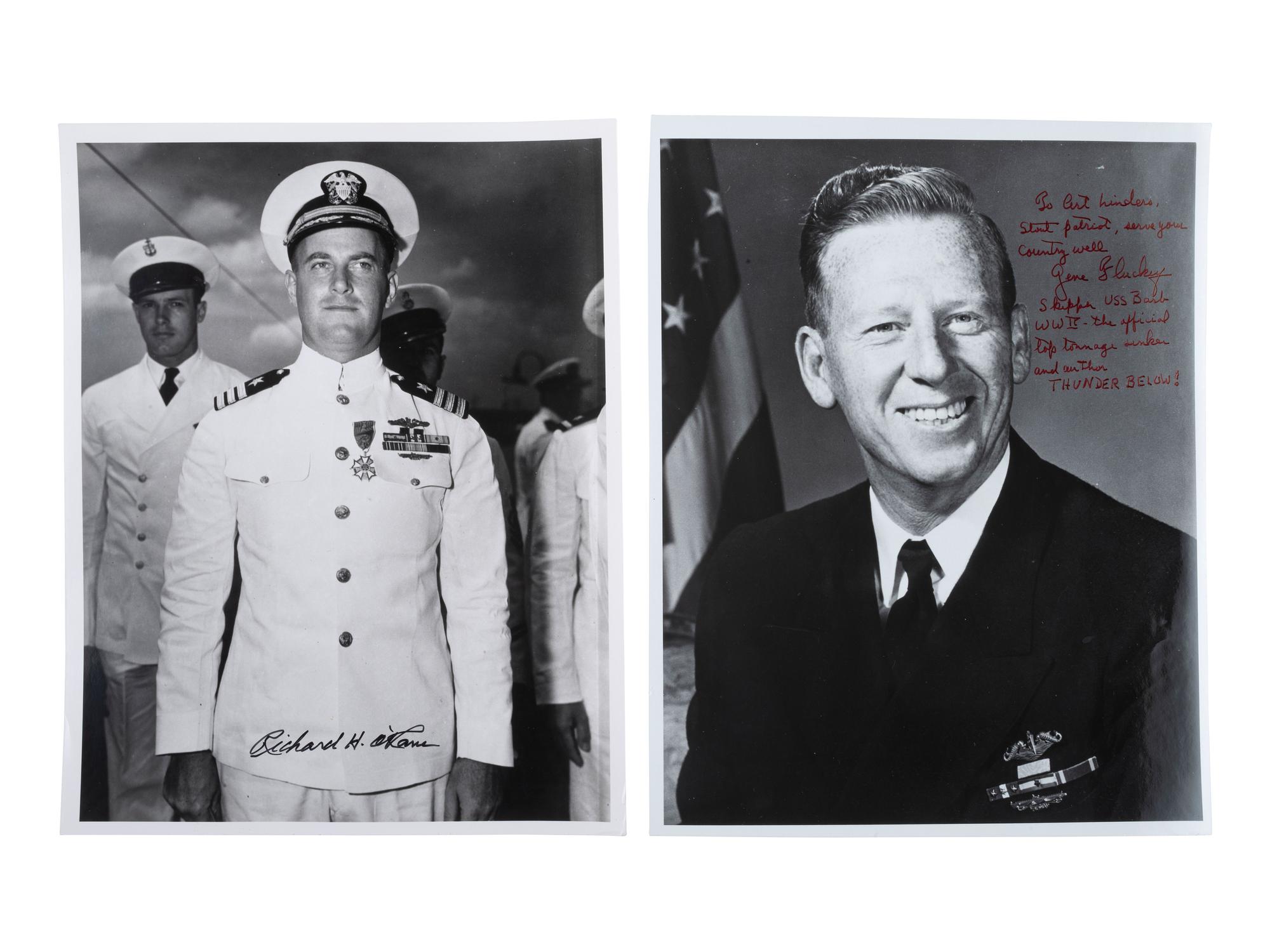 [WWII - NAVY]. 70+ signatures of submariners, PT Boat captains, & anti-U-Boat sailors.