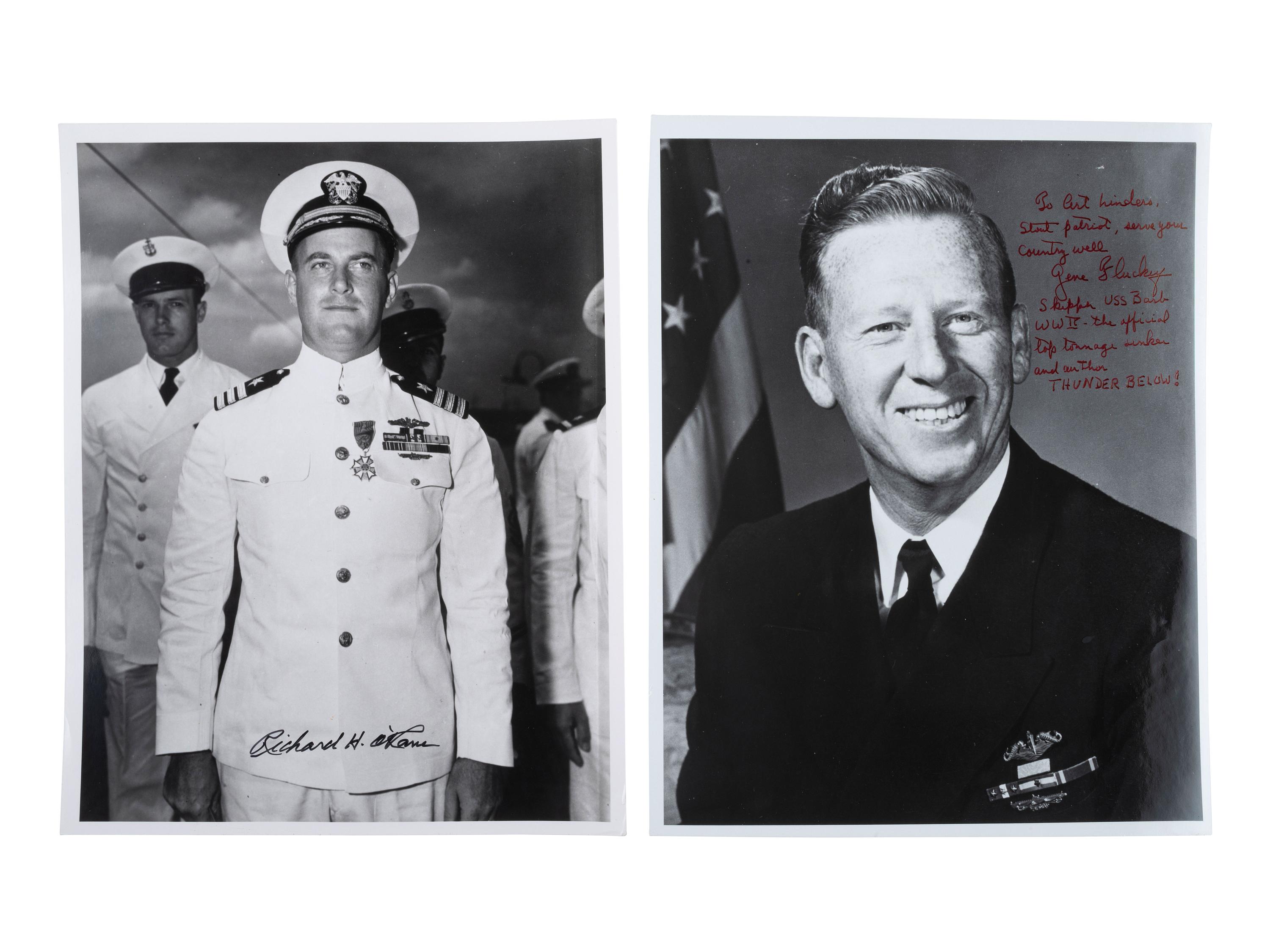 [WWII - NAVY]. 70+ signatures of submariners, PT Boat captains, & anti-U-Boat sailors.