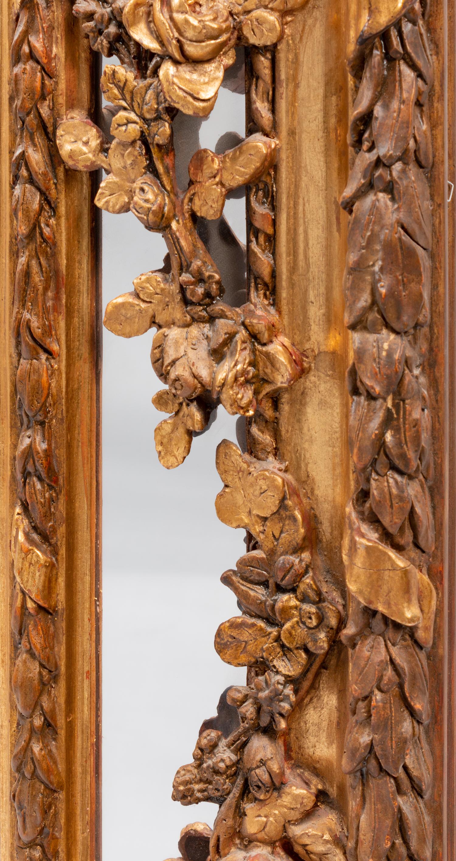 A Pair of Louis XVI Style Gilded Mirrors