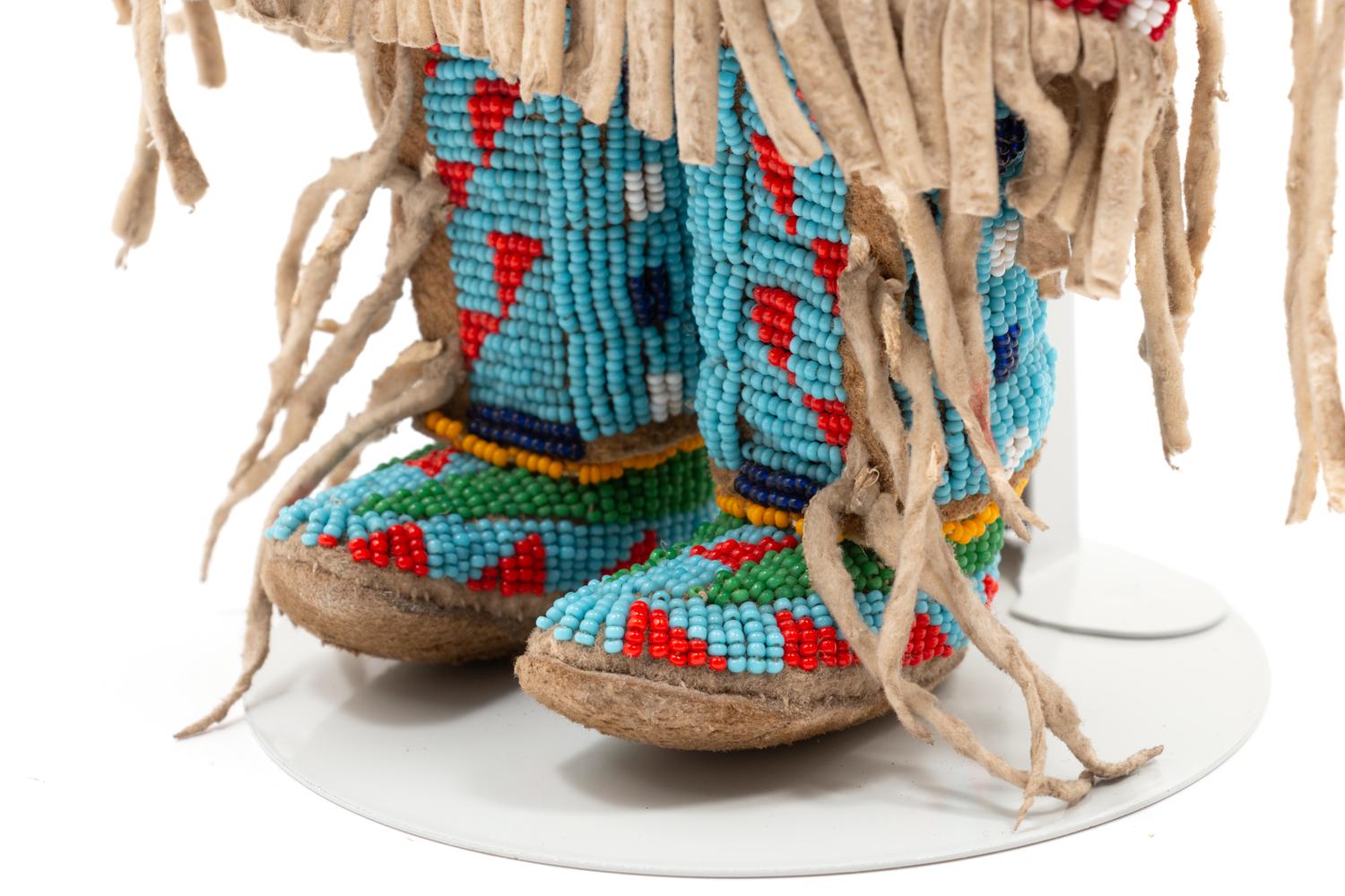 Cheyenne / Arapaho Beaded Hide Doll
