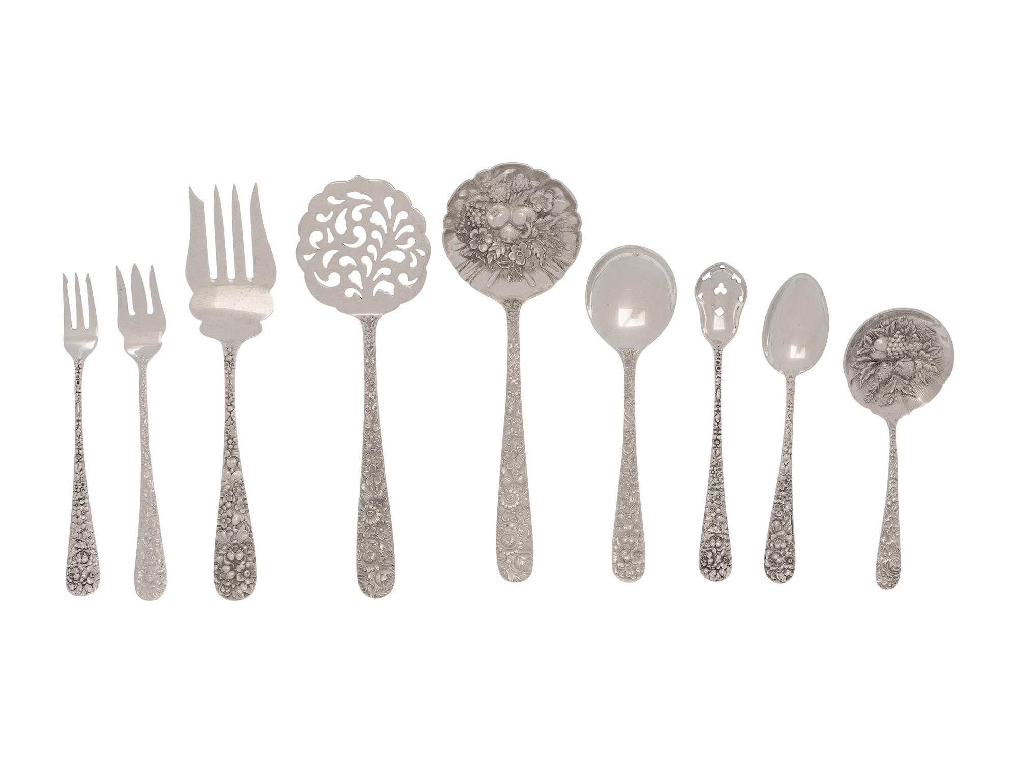 An American Silver Flatware Service