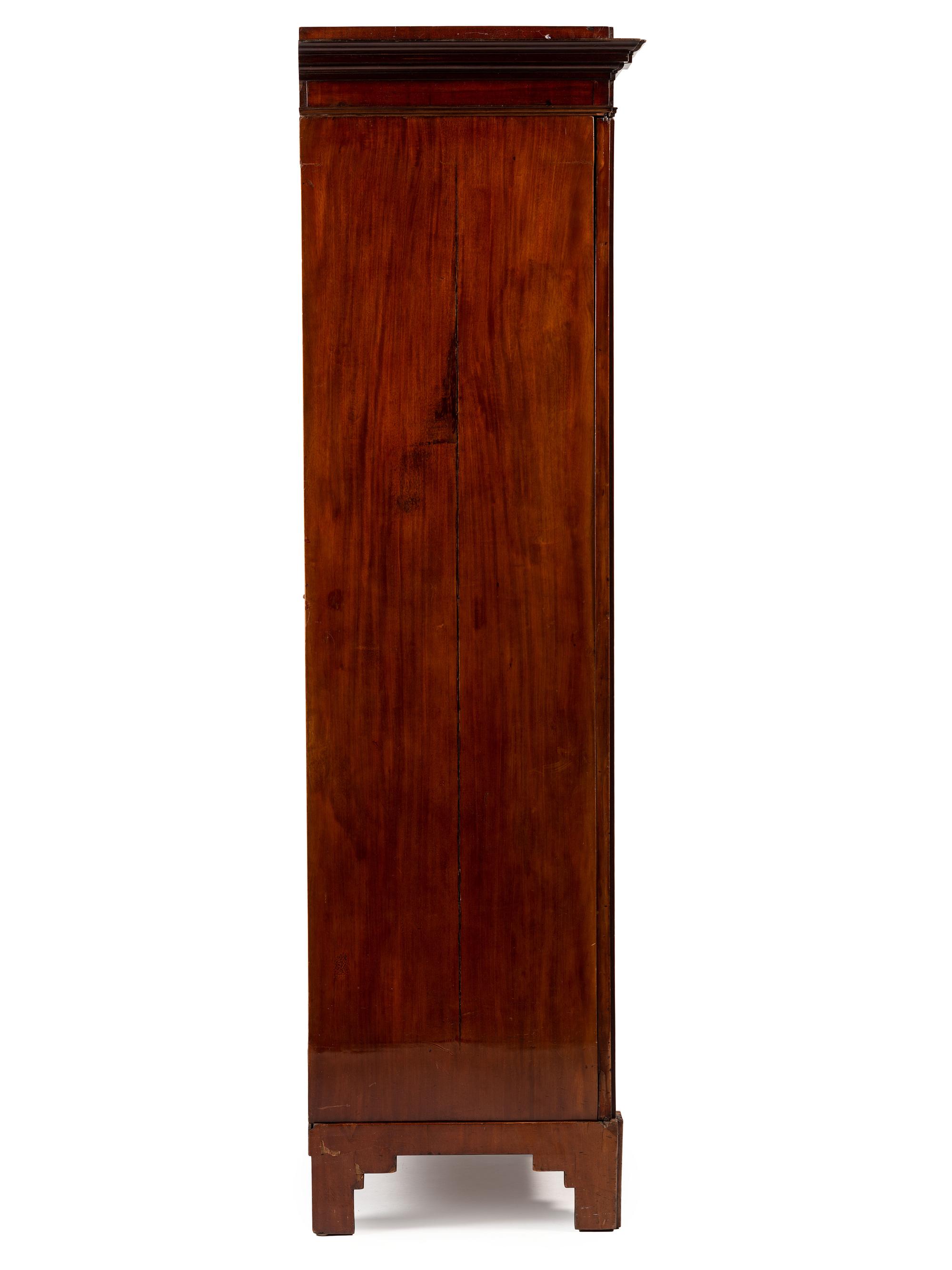 A Russian Brass Mounted Mahogany Armoire