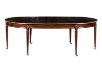 A Directoire Brass Mounted Mahogany Dining Table
