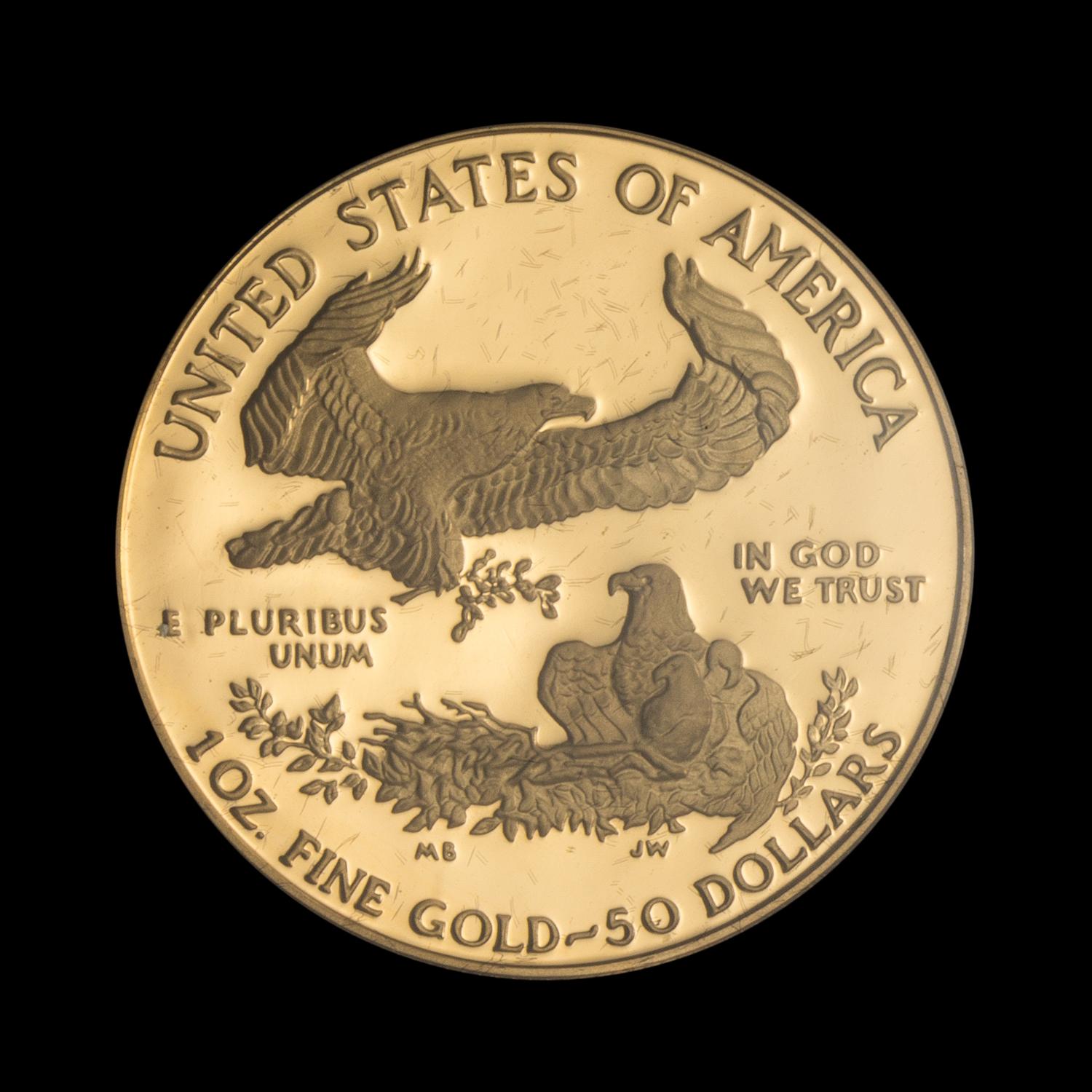 A United States 1986 Gold Eagle 1 oz. Proof