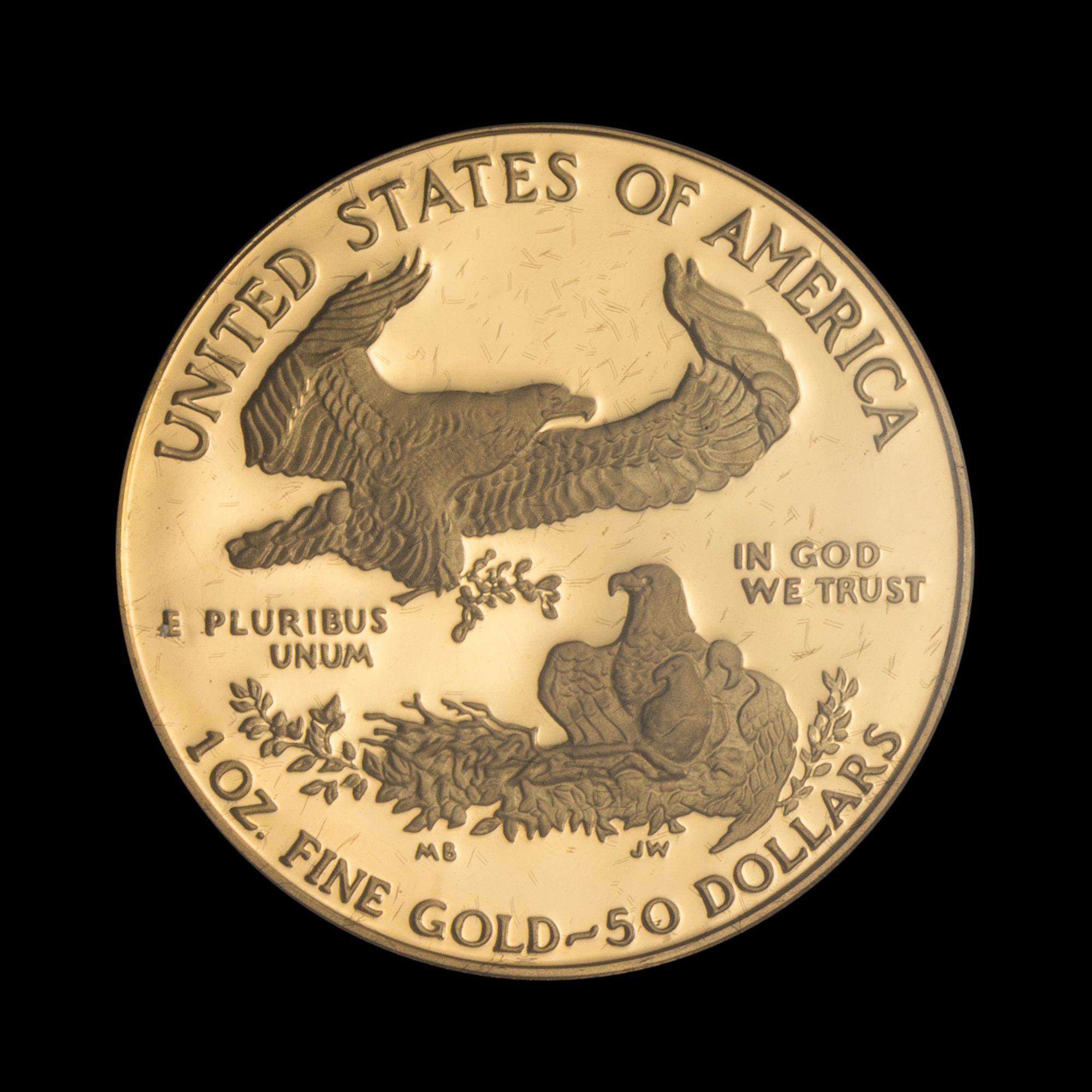 A United States 1986 Gold Eagle 1 oz. Proof