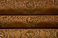 Two Tiffany Studios Bronze Zodiac Paper Racks — 20th Century