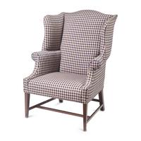 A Federal Inlaid Mahogany Easy Chair