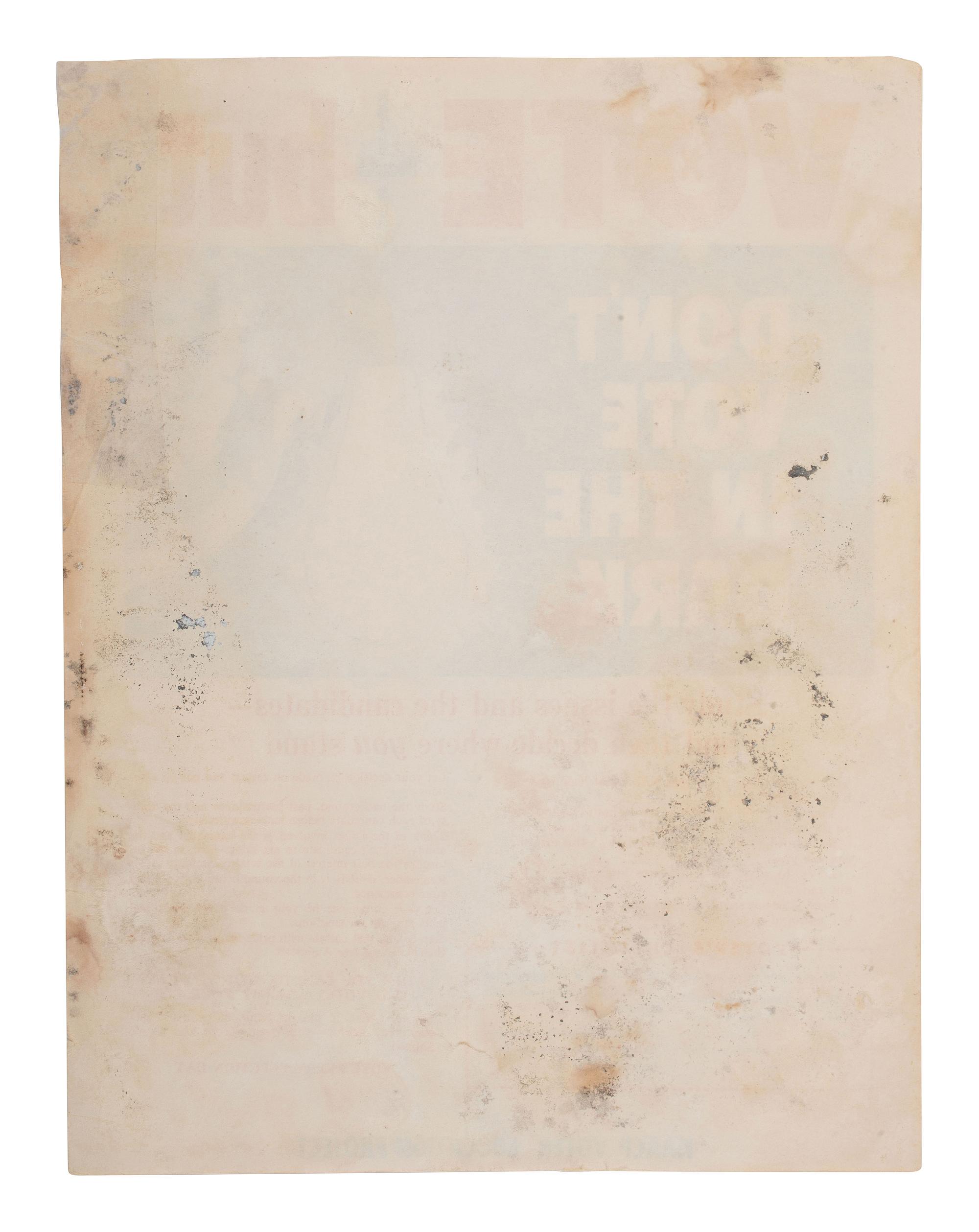 [CIVIL RIGHTS]. Vote but Don't Vote in the Dark . N.p.: NAACP Voter Education Project, ca 1962-1963.