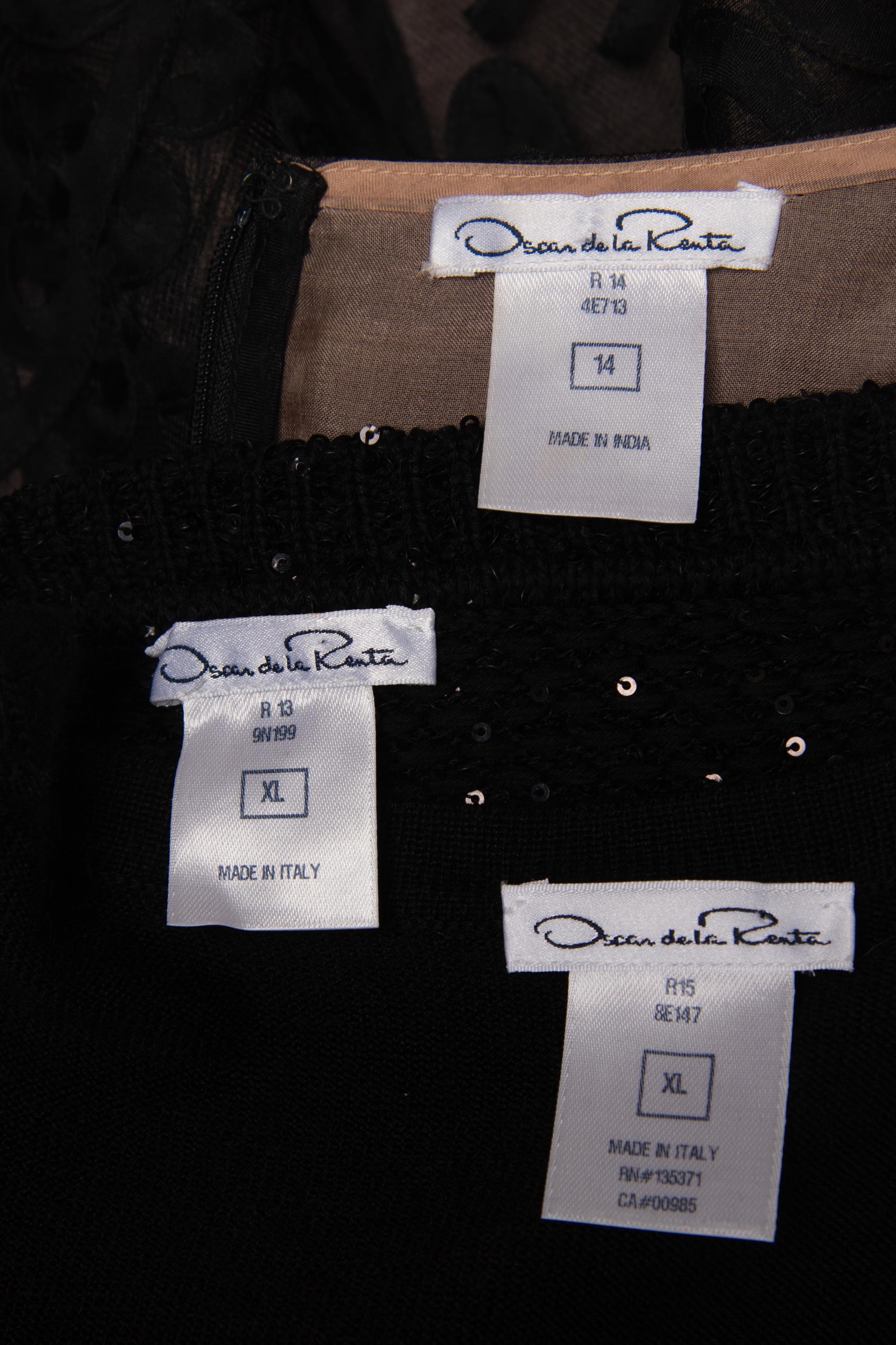 Three Oscar de la Renta Tops