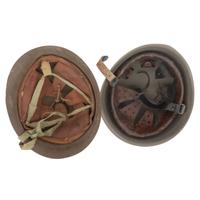 WWII Japanese Type 90 and Italian M33 Helmets