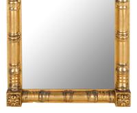 A Federal Style Giltwood Trumeau Mirror