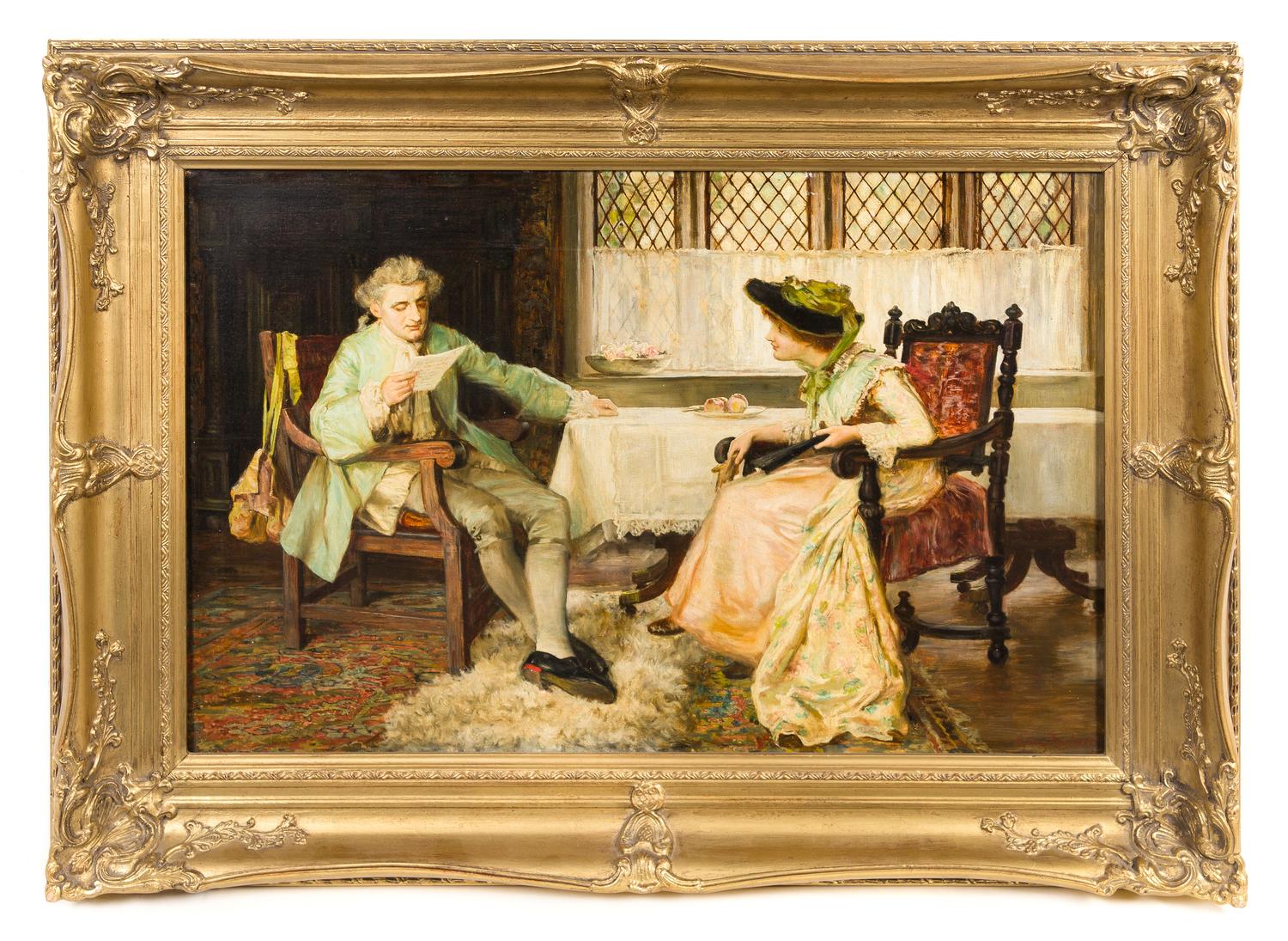 Francis Sydney Muschamp, R.B.A., (British, 1851-1929), The Reference