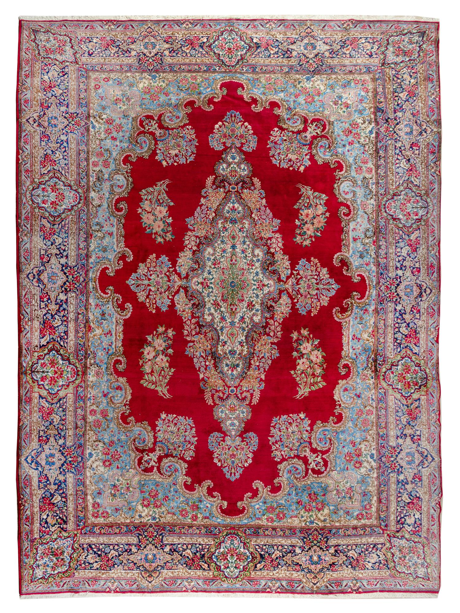 A Tabriz Wool Rug 15 feet 6 inches x 9 feet 10 1/2 inches. — FIRST HALF 20TH CENTURY