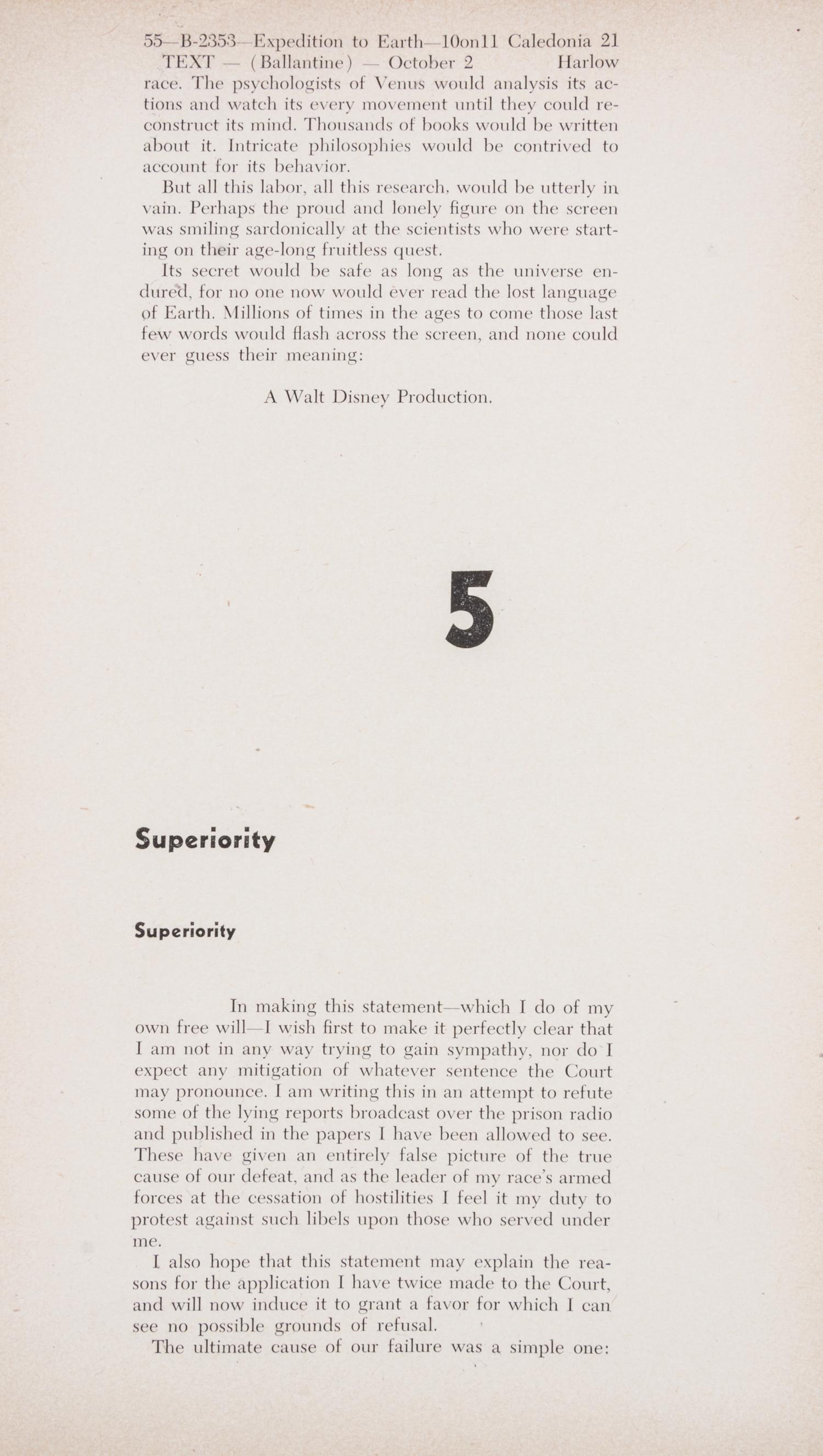 CLARKE, ARTHUR C. Expedition to Earth. New York, 1953. Proof copy.