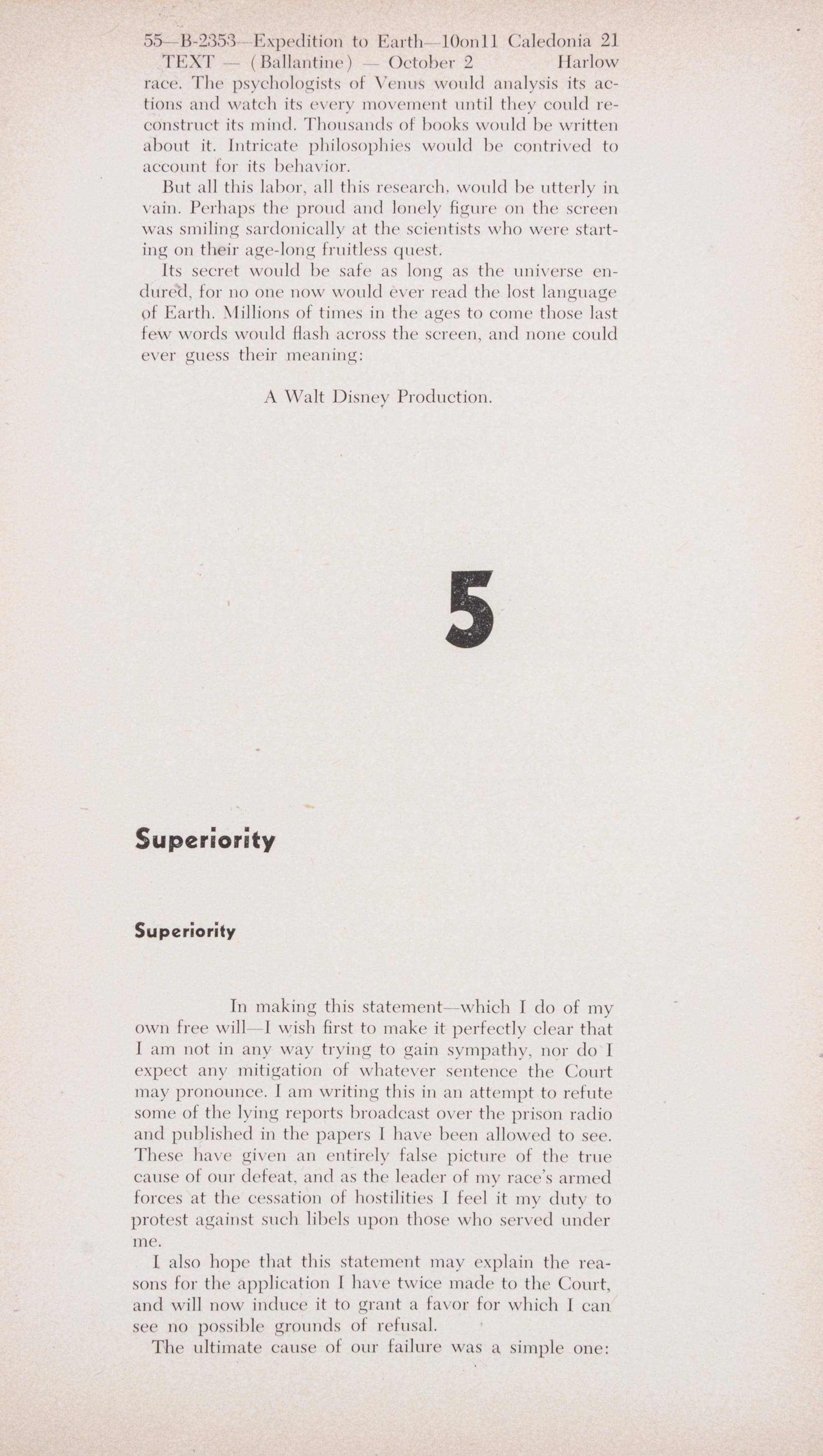 CLARKE, ARTHUR C. Expedition to Earth. New York, 1953. Proof copy.