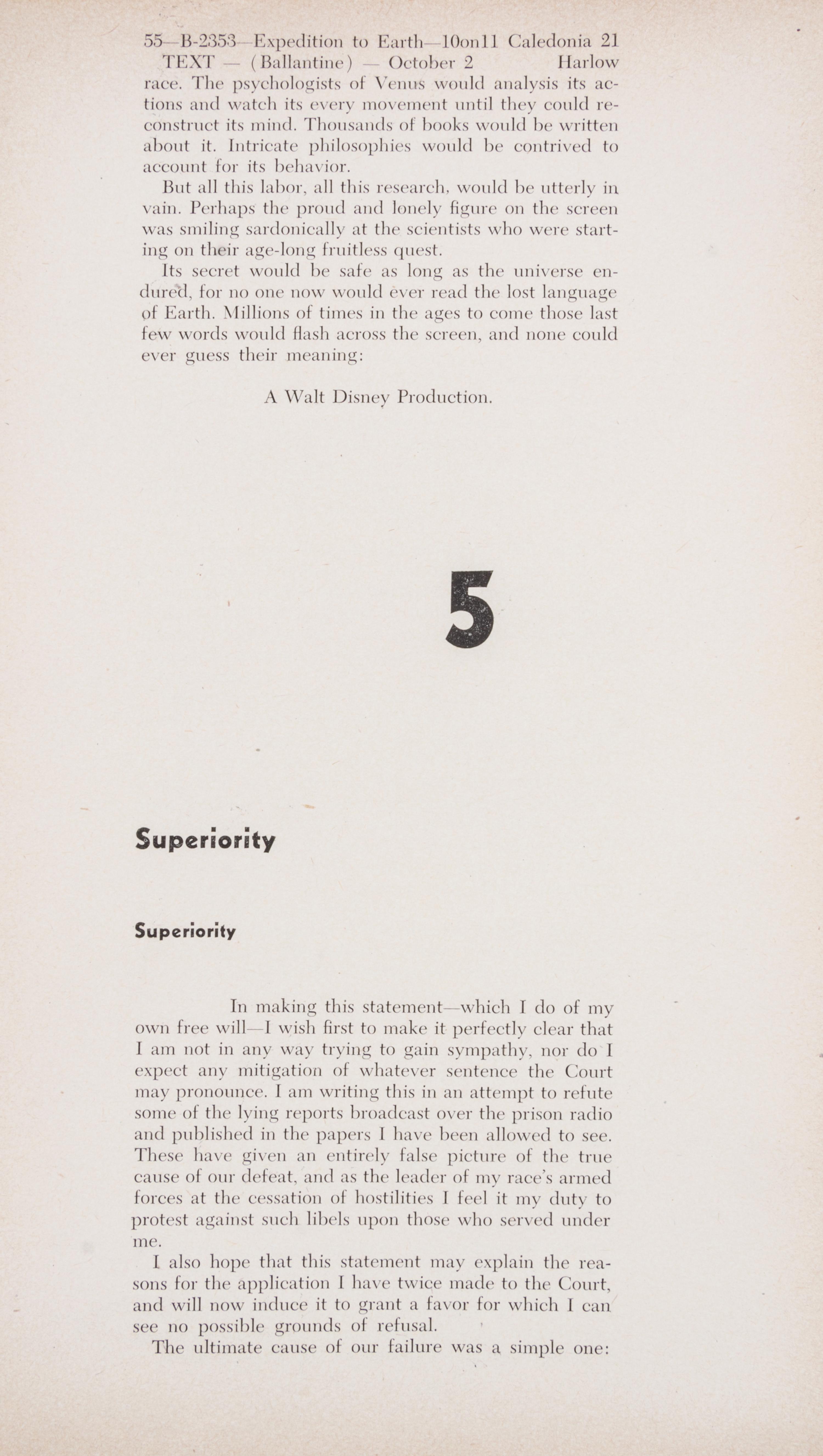 CLARKE, ARTHUR C. Expedition to Earth. New York, 1953. Proof copy.