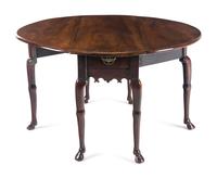 A George II Mahogany Drop-Leaf Table