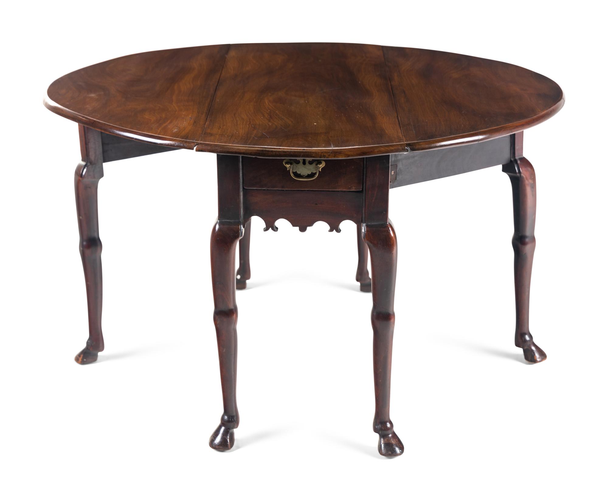 A George II Mahogany Drop-Leaf Table
