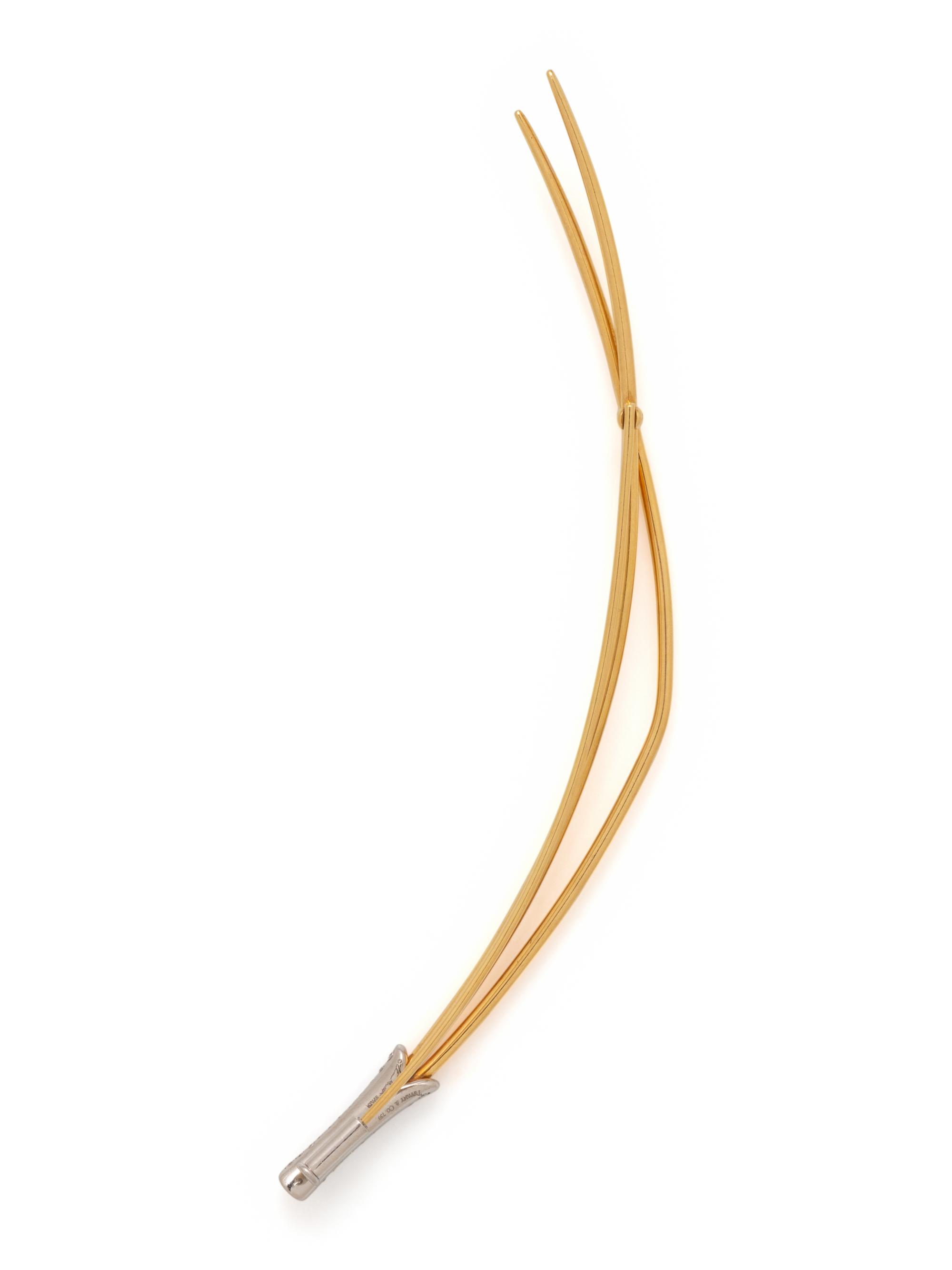 TIFFANY & CO., ELSA PERETTI, YELLOW GOLD AND DIAMOND BROOCH