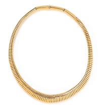 YELLOW GOLD TUBOGAS NECKLACE
