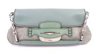 A Tod's Seafoam Green and Leather Suede Bag,