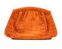 Nancy Gonzalez Orange Crocodile Leather Purse, 1980-90s
