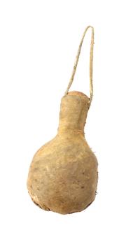 A Southwestern Hide Tobacco Canteen. Length 3 x width 1 3/4 inches.