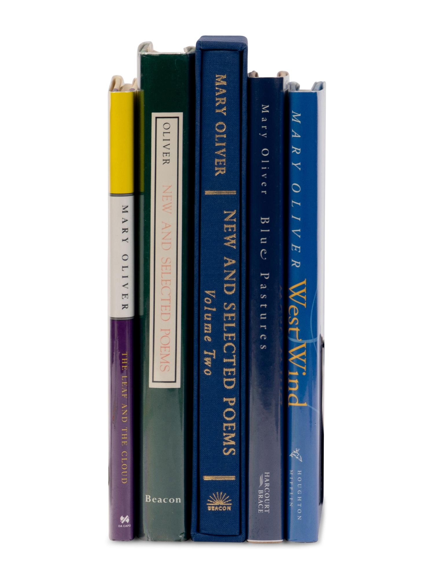 OLIVER, Mary (1935-2019). A group of 5 titles, ONE SIGNED, comprising: