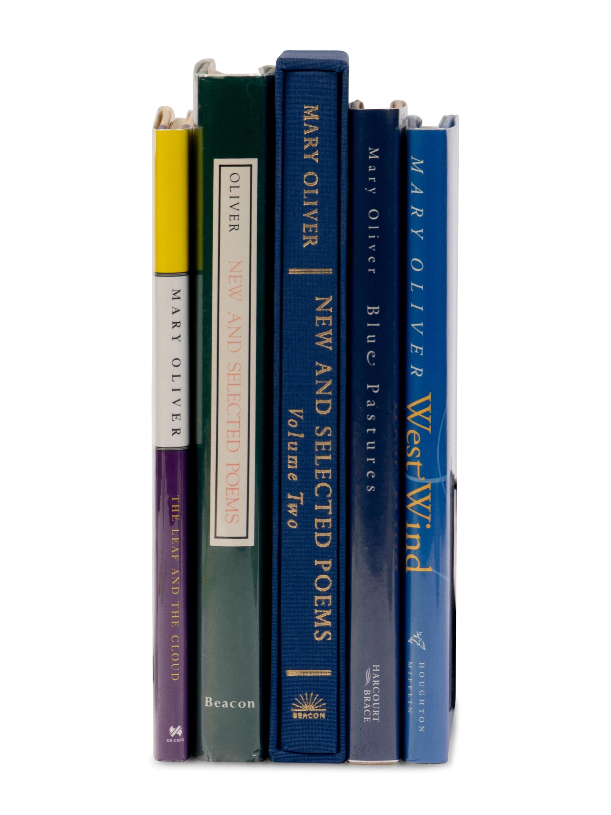OLIVER, Mary (1935-2019). A group of 5 titles, ONE SIGNED, comprising: