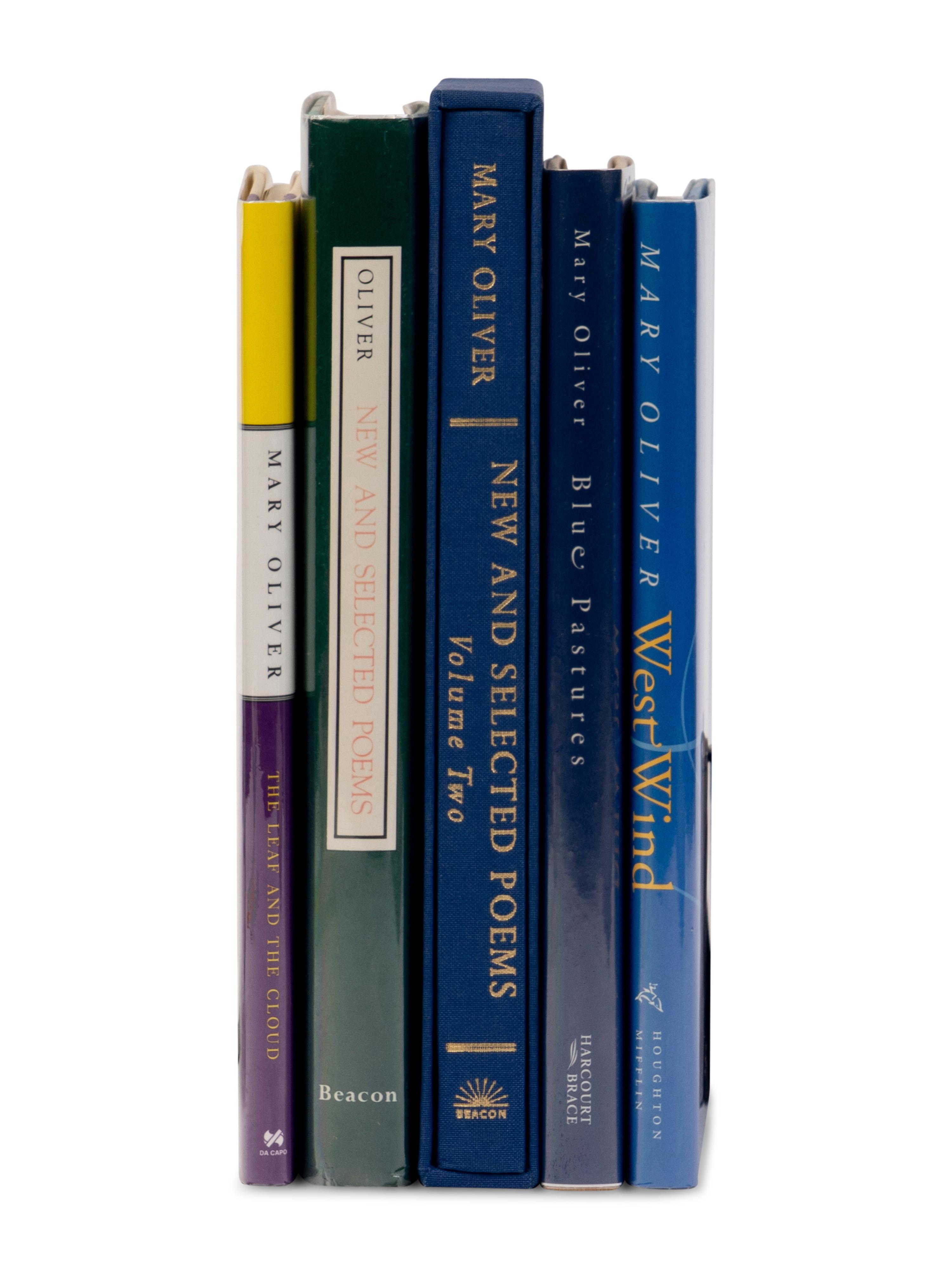 OLIVER, Mary (1935-2019). A group of 5 titles, ONE SIGNED, comprising: